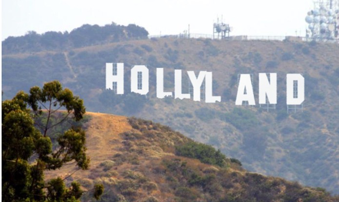 Crie mensagens personalizadas semelhante com o letreiro de Hollywood (Foto: Reprodução/Barbara Mannara)