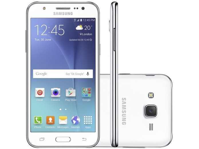Galaxy J5 tem o mesmo design de anos atrás usado pela Samsung (Foto: Divulgação/Samsung)