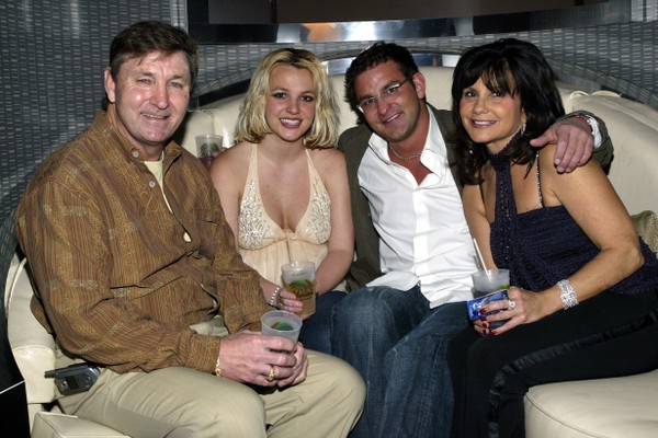 Jamie Spears, Britney Spears, Bryan Spears e Lynne Spears (Foto: Getty Images)