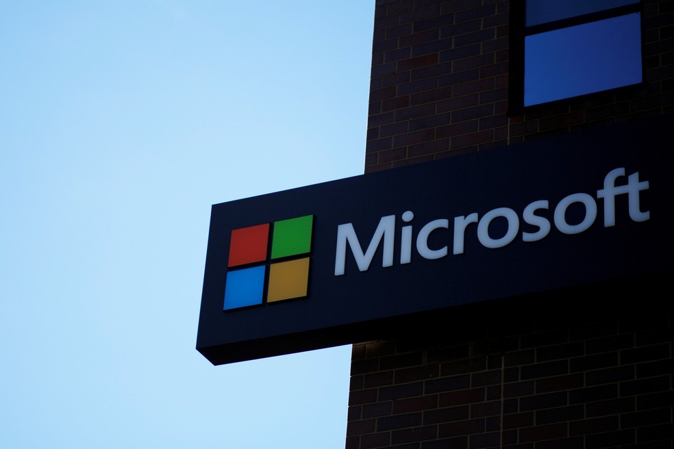 Logo da Microsoft em Cambridge, em foto de arquivo — Foto: Reuters/Brian Snyder