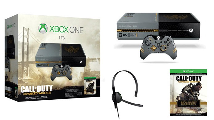 Com skin exclusiva, Call of Duty: Advanced Warfare teve o primeiro Xbox One com 1 TB de armazenamento (Foto: Reprodução/PC Mall)