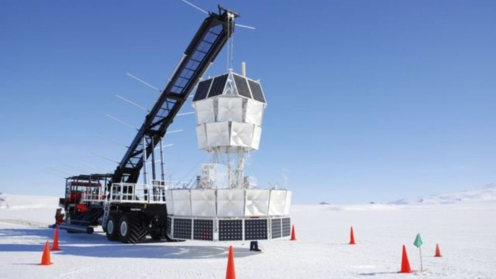 O projeto ANITA também explora neutrinos na Antártida — Foto: Anita 