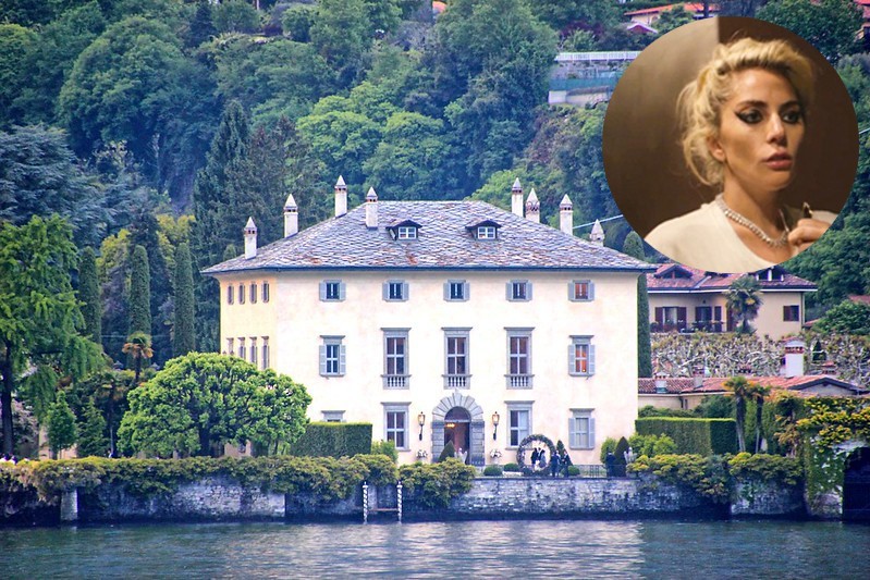 Villa Balbiano, localizada na Itália será cenário do filme Gucci (Foto: lickr / Luciano / CreativeCommons; Reprodução | Montagem: Casa e Jardim)