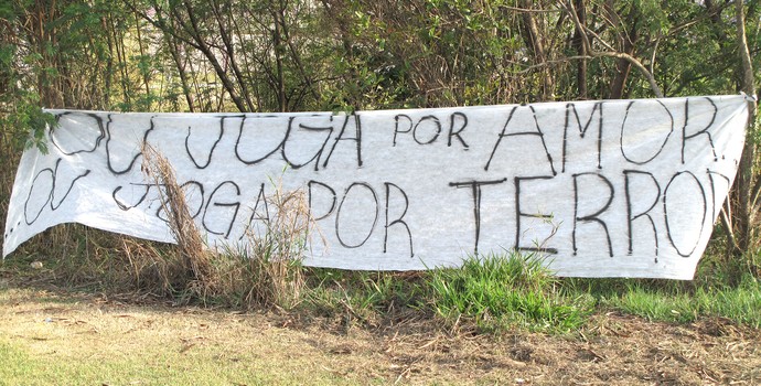Protesto Torcida Corinthians (Foto: Rodrigo Faber)