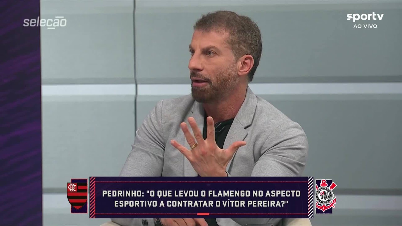 Pedrinho questiona motivos para aposta do Flamengo em Vitor Pereira