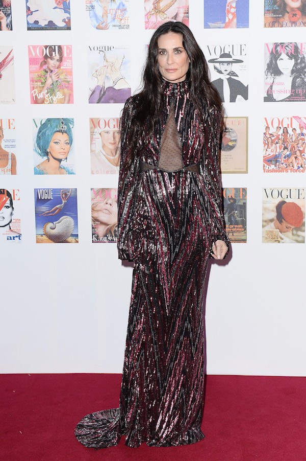 A atriz Demi Moore em Londres (Foto: Getty Images)