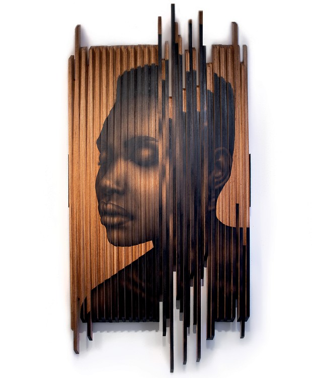 Instantes 2, 2019. Pintura automotiva sobre madeira e suporte magnético,160 x 100 cm (expansível). Vinicius Parisi (@_vparisi) é representado em São Paulo pela Galeria Luis Maluf (@luis_maluf) (Foto: Divulgação)