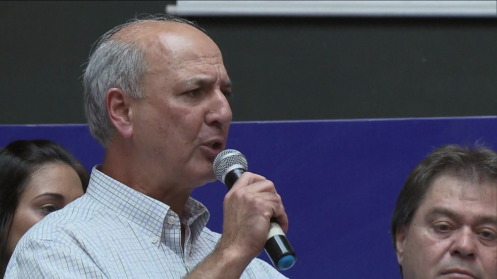 Ex-governador do Distrito Federal, José Roberto Arruda, em evento de campanha em 2014 — Foto: TV Globo/Reprodução