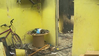 Sete dos nove corpos encontrados estavam carbonizados