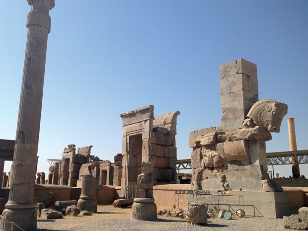 As ruínas de Persépolis  (Foto: Rodrigo Ohtake)