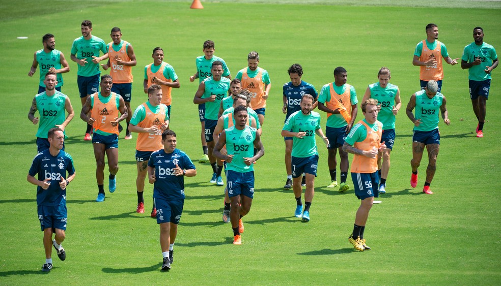 Treino Flamengo Barranquilla — Foto: Alexandre Vidal / Flamengo