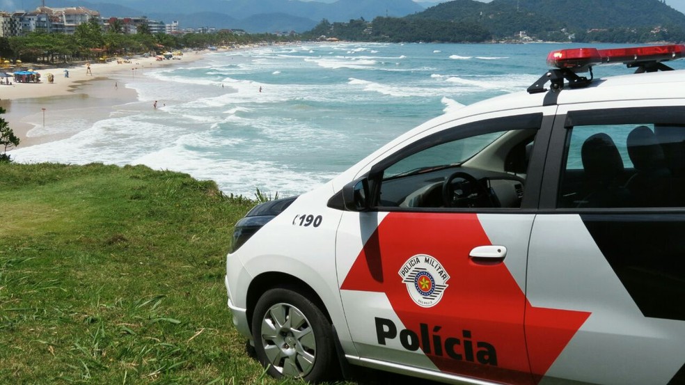 PM no litoral norte de S&atilde;o Paulo (Foto: Divulga&ccedil;&atilde;o/Pol&iacute;cia Militar)