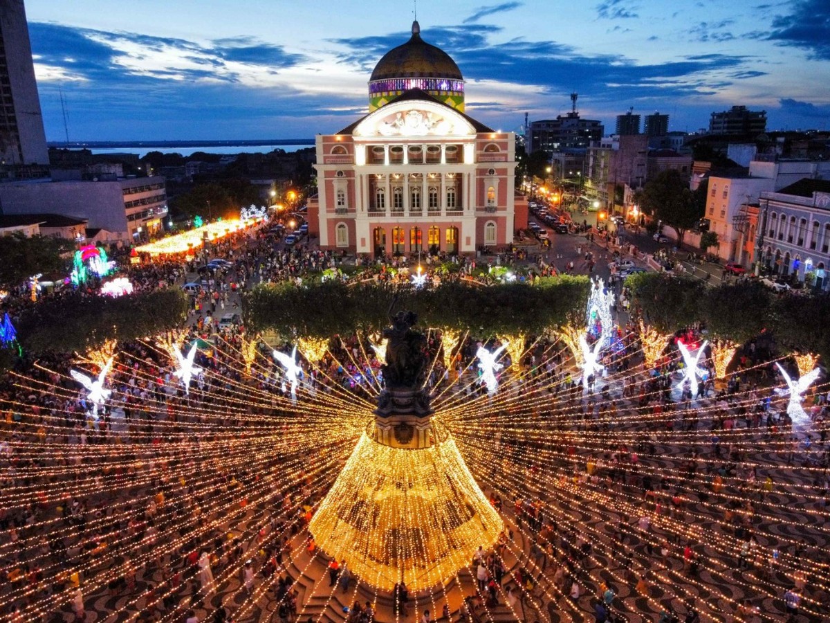 Decoração de Natal do Largo de São Sebastião será inaugurada neste sábado  (26), em Manaus | Amazonas | G1