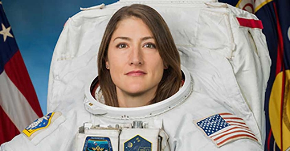 Christina Hammock Koch bateu o recorde e se tornou a mulher a ficar mais tempo no espaço