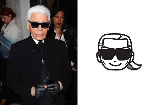 Karl Lagerfeld aparece em versão de desenho em aplicativo EmotiKarl (Foto: Karl Lagerfeld)