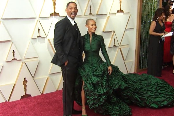 Will Smith e Jada Pinkett Smith no Oscar 2022 (Foto: Reprodução)