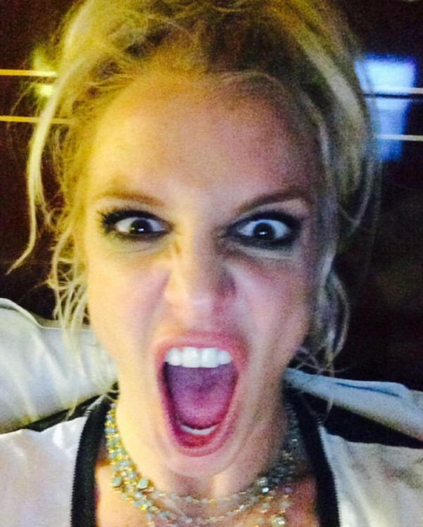 Britney Spears comemorando a passagem de ano (Foto: Instagram)