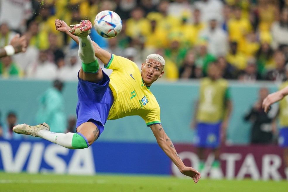 Richarlison, Brasil 2 x 0 Sérvia, Copa do Mundo — Foto: Getty Images