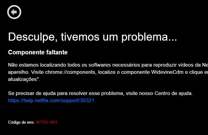 Saiba como resolver o erro M7002-1003 do Netflix no Chrome (Foto: Reprodução/Paulo Alves)