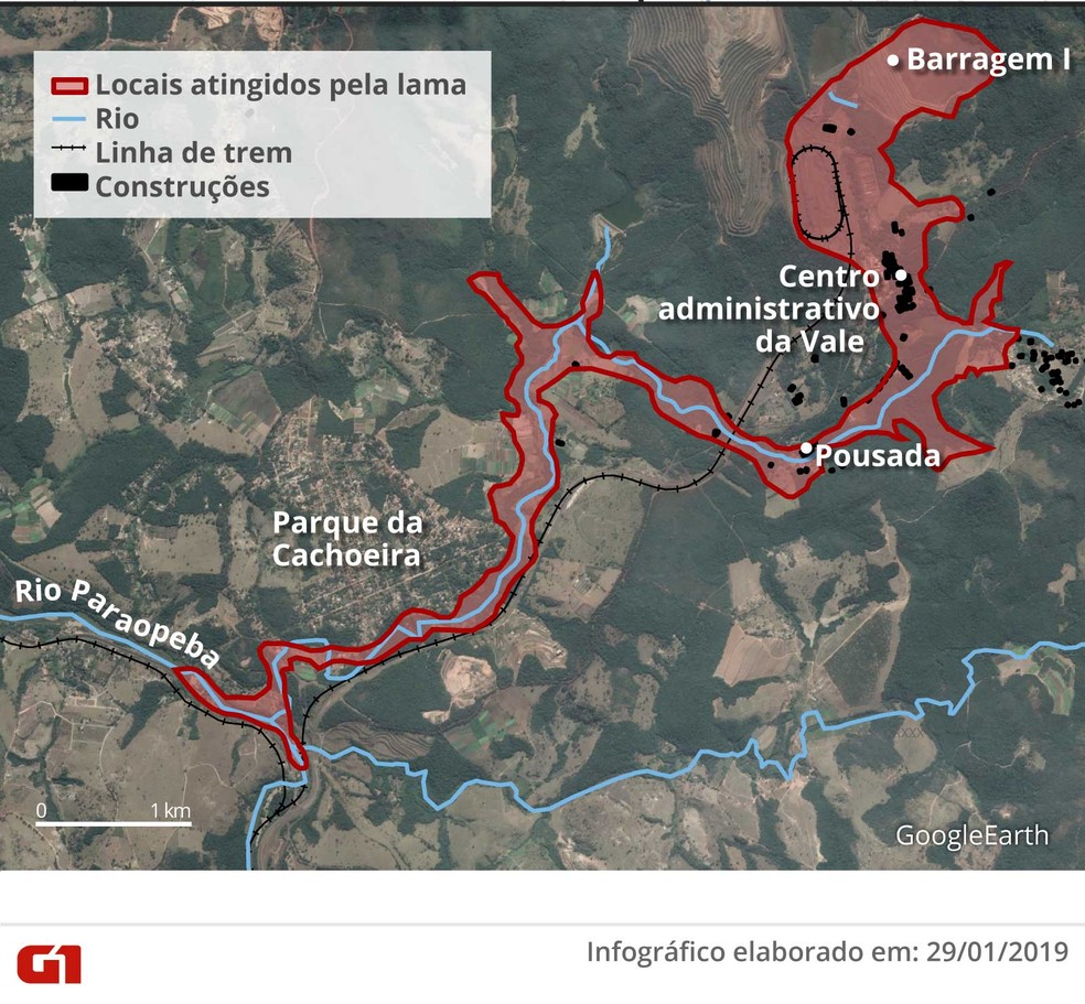 Area Atingida Por Lama Da Vale Em Brumadinho Corresponde A Cerca De 300 Campos De Futebol Diz Governo De Mg Minas Gerais G1