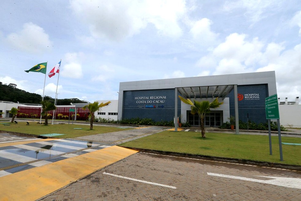 Com 30 leitos de UTI adultos, o Hospital Regional Costa do Cacau estabeleceu um planejamento para o acolhimento do paciente com suspeita de Covid-19. — Foto: Camila Souza / GOVBA