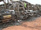 Polícia investiga causas de incêndio em sete ônibus de empresa, no PA