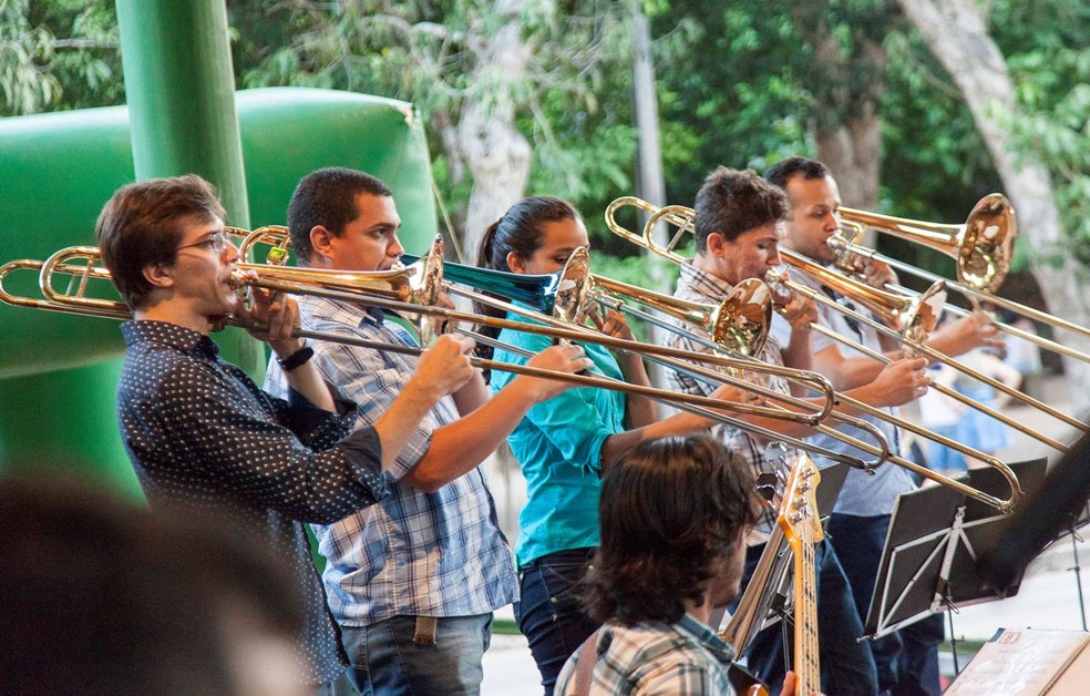 Big Band Jerimum Jazz é atração do Som da Mata deste domingo (5), em Natal — Foto: Tiago Lima