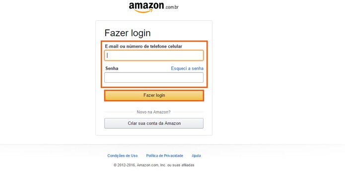 Adicione sua conta da Amazon (Foto: Reprodução/Barbara Mannara)