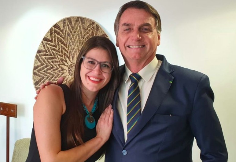 Bárbara Destefani e Jair Bolsonaro
