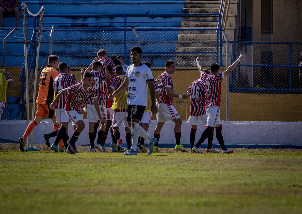 Araçatuba x São Paulo pelo Paulista Sub-20 — Foto: Gabriel Rocha/AFC