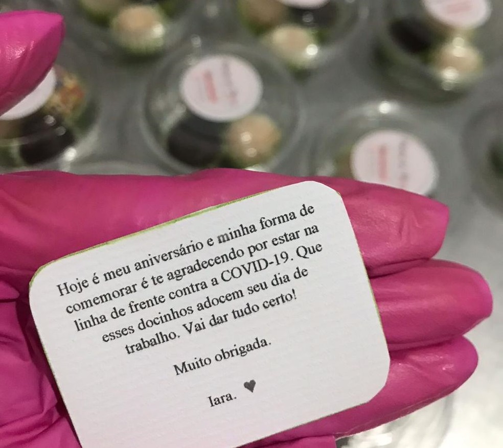No Dia Do Aniversario Confeiteira Entrega Doces Para Profissionais De Saude No Ac Meu Presente Acre G1