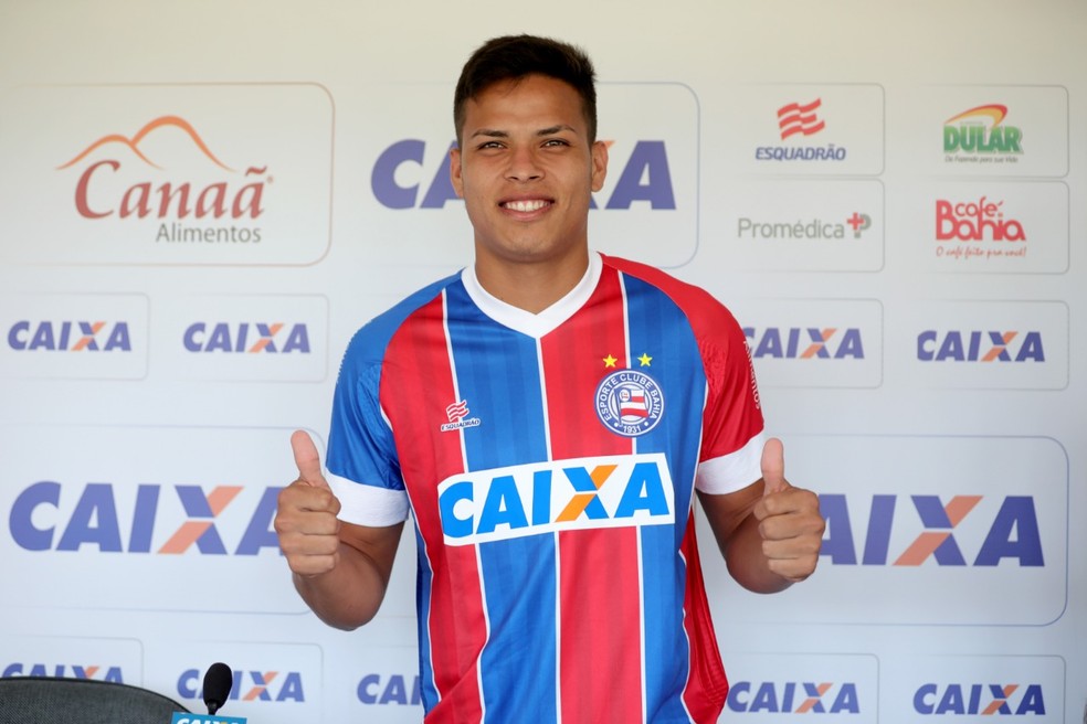 Contratado no início da temporada, Matheus Silva não conseguiu ter sequência no Bahia — Foto: Felipe Oliveira / Divulgação / EC Bahia
