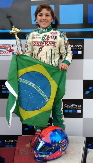 Enzo Fittipaldi é campeão de kart nos Estados Unidos (Foto: Divulgação)