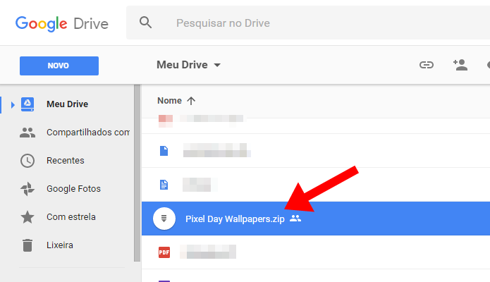 Abra um arquivo compactado no Google Drive ­(Foto: Reprodução/Paulo Alves)