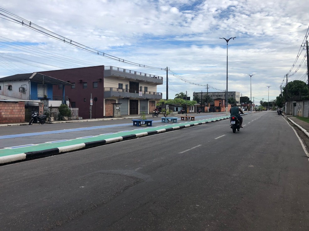 Avenida do Futuro, em Coari, Amazonas. — Foto: Arquipo Góes/Rede Amazônica