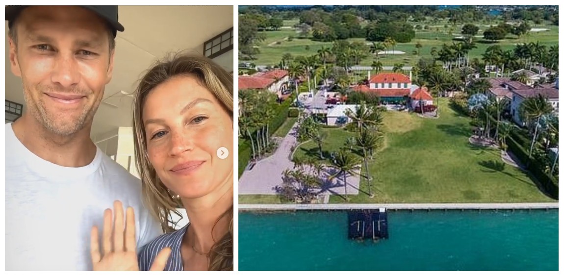 Tom Brady e Gisele Bündchen investiram US$ 17 milhões em imóvel instalado em condomínio de luxo na Flórida (Foto: Instagram/Divulgação)