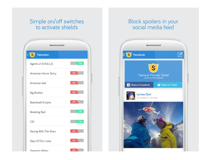 O Spoiler Shield é um aplicativo que evita spoilers em dispositivos iOS e Android. Ferramenta também conta com uma versão para Google Chrome (Foto: Divulgação/Spoiler Shield)