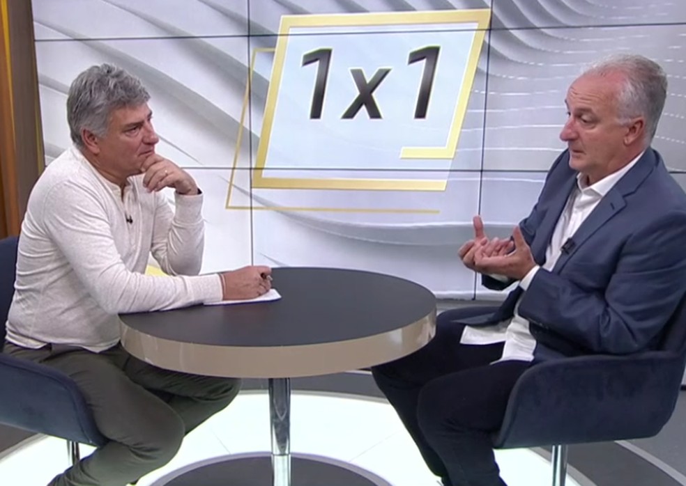 Cleber Machado entrevista Dorival Júnior no Seleção (Foto: Reprodução/SporTV)