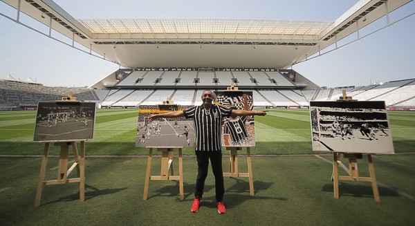 Gol de Basílio vira quadro em semana de comemorações no Corinthians