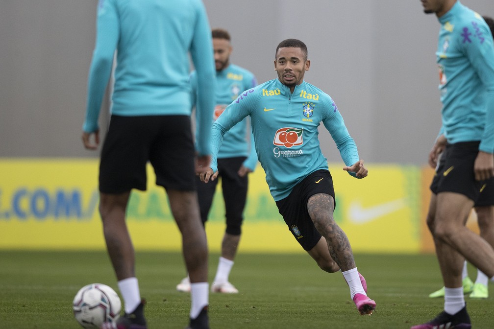 Gabriel Jesus pode ser titular da sele��o brasileira contra o Paraguai � Foto: Lucas Figueiredo / CBF