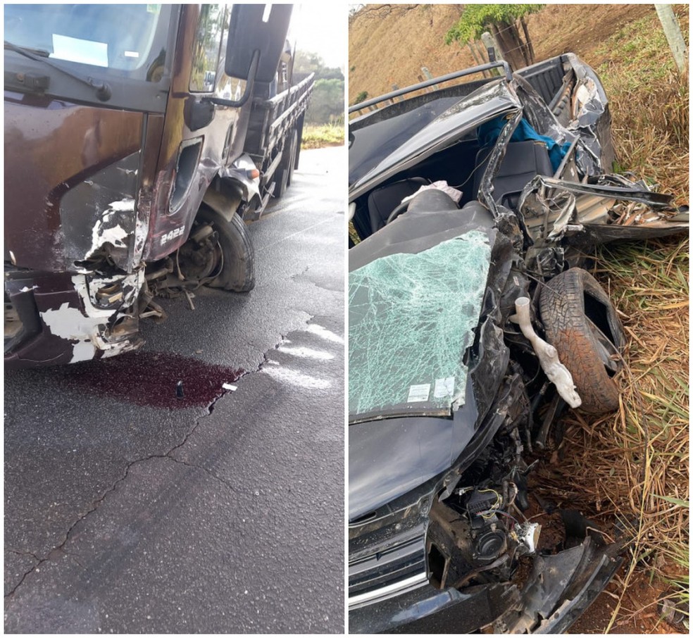 Batida entre carro e caminhão deixou ex-deputado ferido na BR-381 — Foto: Redes sociais