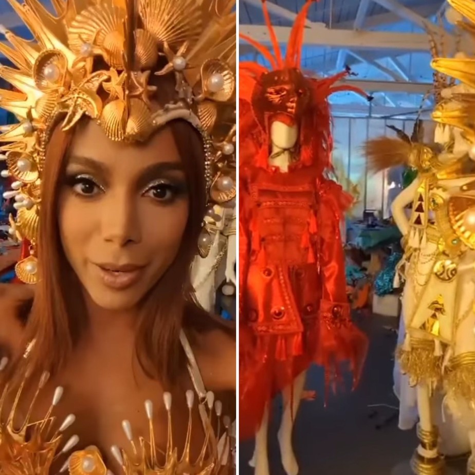 Anitta leva figurinos de carnaval para Nova Iorque e faz mistério sobre novo projeto