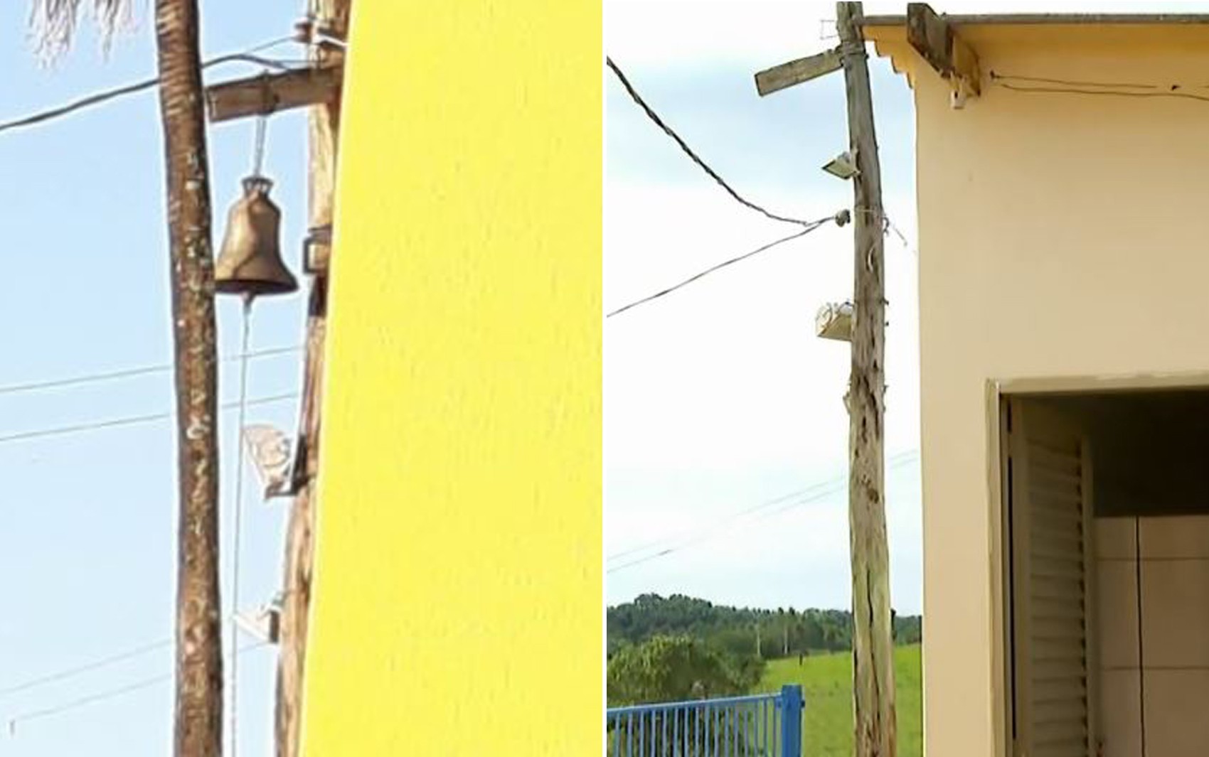 Ladrões furtam sino de 30 quilos a cinco metros do chão em capela na zona rural de Barretos, SP