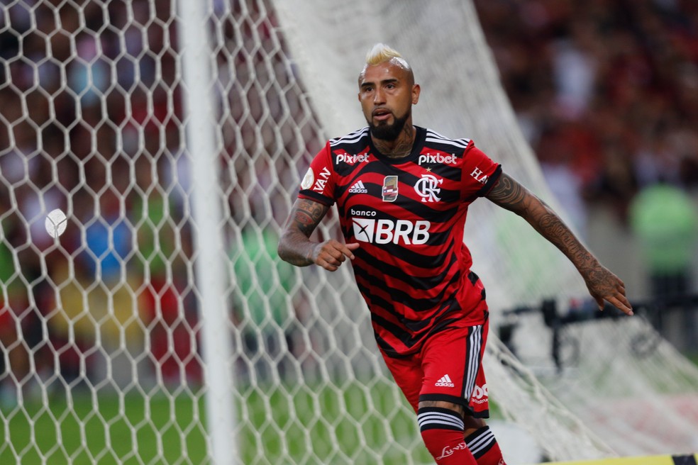 Arturo Vidal, meia do Flamengo — Foto: Gilvan de Souza/Flamengo