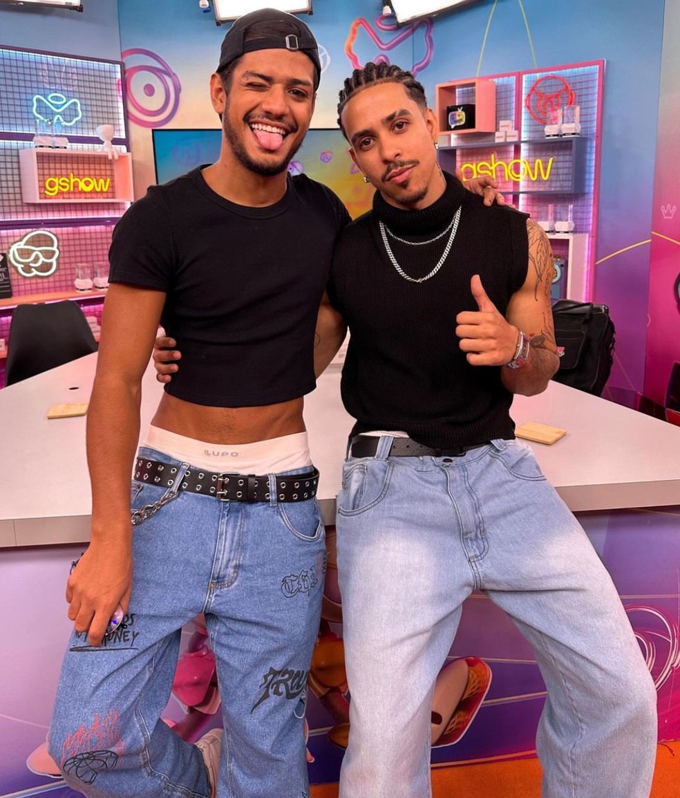 Gabriel Santana encontrou o crush Thiago Pantale&atilde;o ap&oacute;s o "BBB 23" &mdash; Foto: Reprodu&ccedil;&atilde;o/Instagram