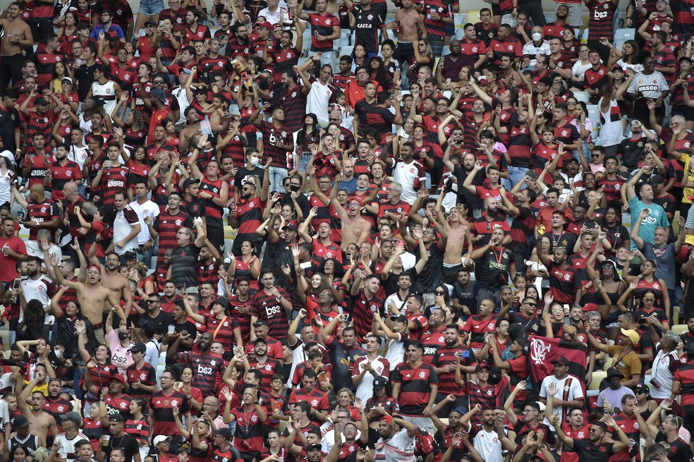 Torcida Flamengo, Maracanã — Foto: André Durão/ge