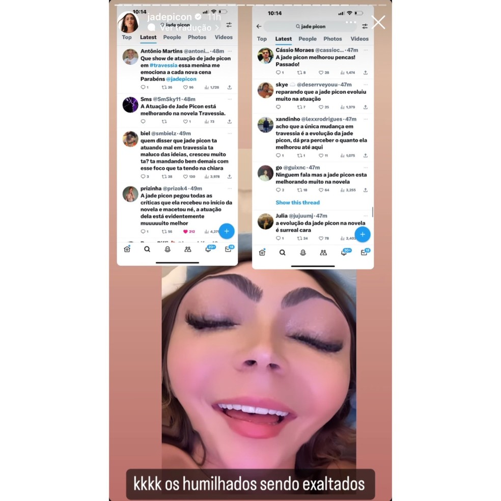 Post de Jade Picon &mdash; Foto: Reprodu&ccedil;&atilde;o/Instagram