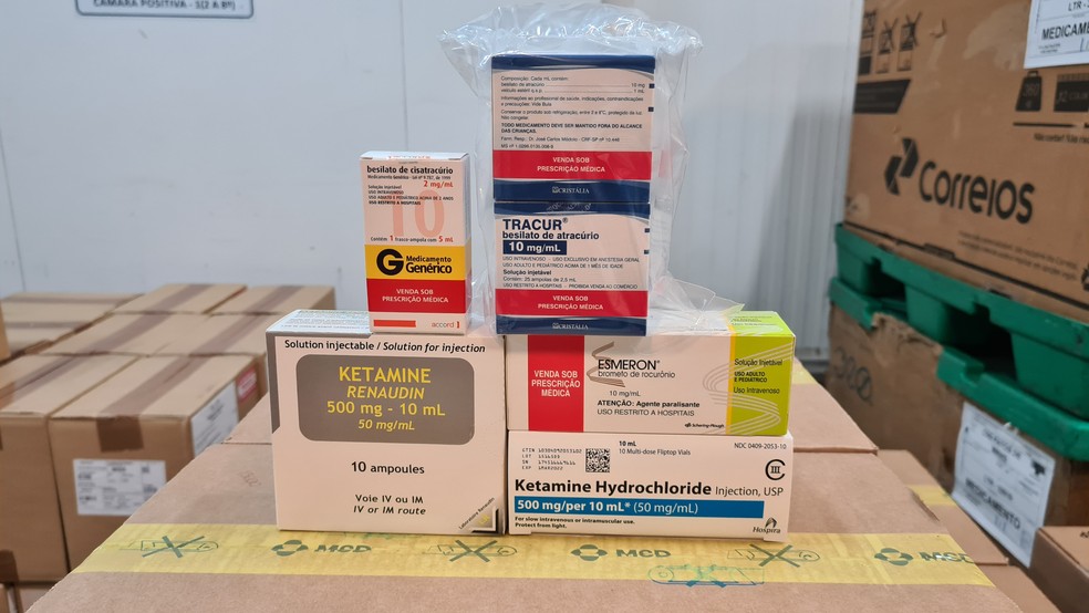 Minas Gerais recebe medicamentos para kit intubação neste sábado (10) — Foto: Ingrid Vasconcelos/ Agência Minas