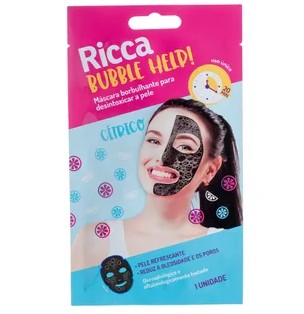 Máscara detox Bubble Help!, R$ 14, Ricca