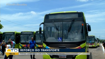 Transporte coletivo de Palmas recebe mais 70 ônibus seminovos
